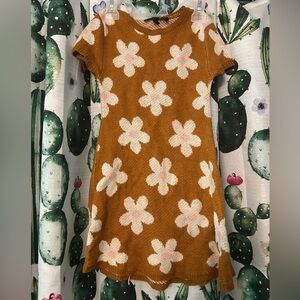 Flowery Sweater Dress